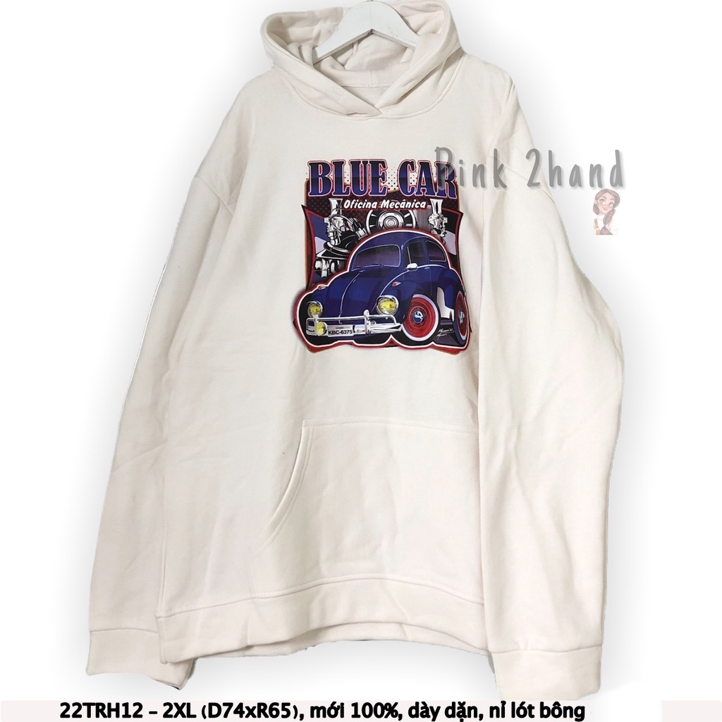Áo Hoodie nữ, nam 2hand, chất dày, size XL/XXL - 080422