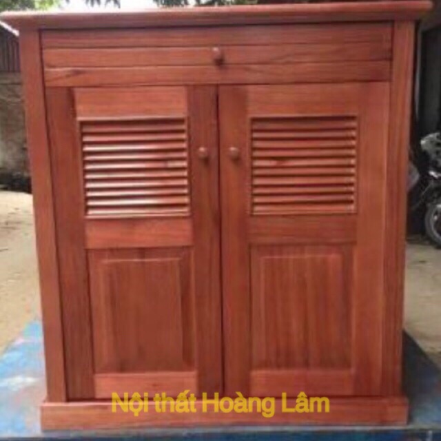 Tủ giầy 2 cánh gỗ xoan rừng