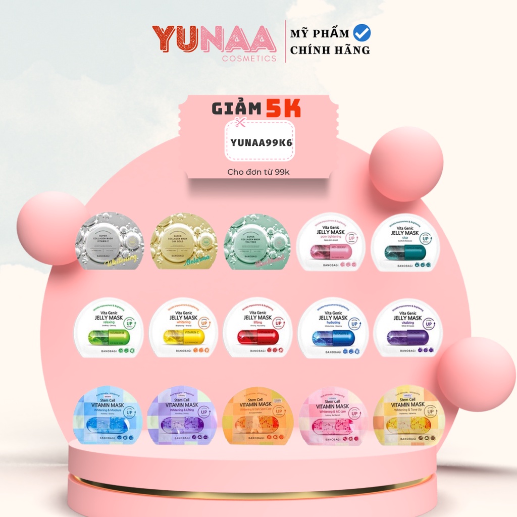 [MẪU MỚI NHẤT] Mặt Nạ Vita Genic Jelly Mask BANOBAGI | BigBuy360 - bigbuy360.vn