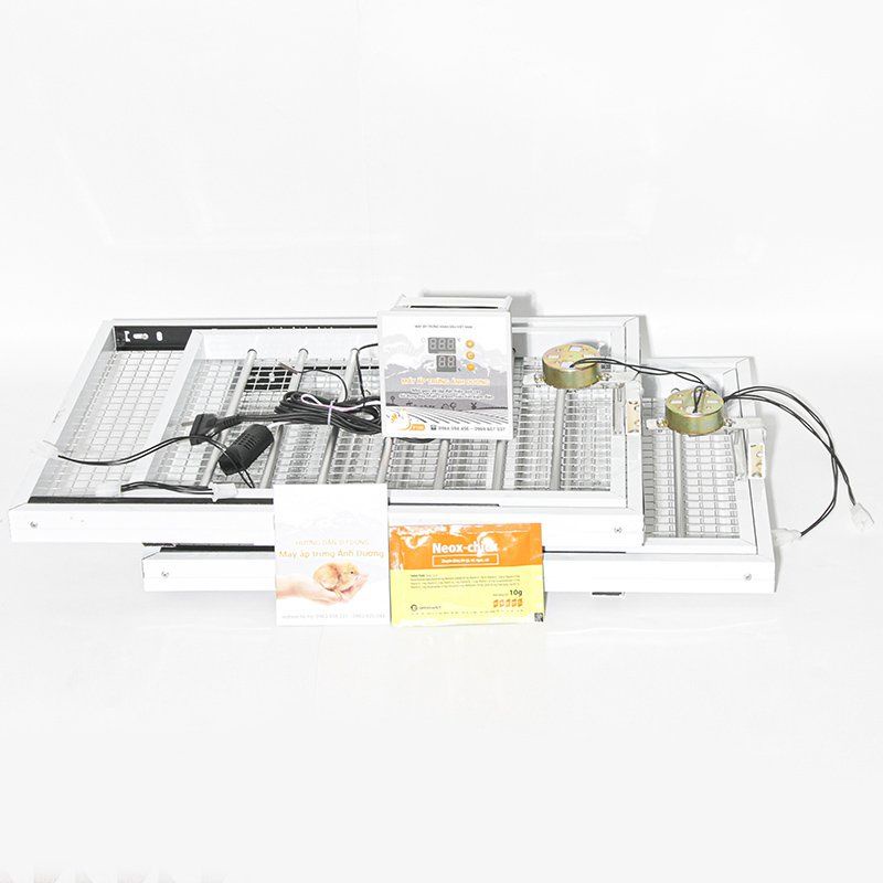 Máy Ấp Trứng 108 Trứng Khay Nhôm - Ánh Dương P100 (Tặng Gói Úm Gà + Sách HDSD)