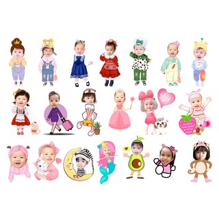 Nhận Đặt gấp_Hình CHIBI 20cm 30cm_ để bàn trang trí sinh nhật cho bé