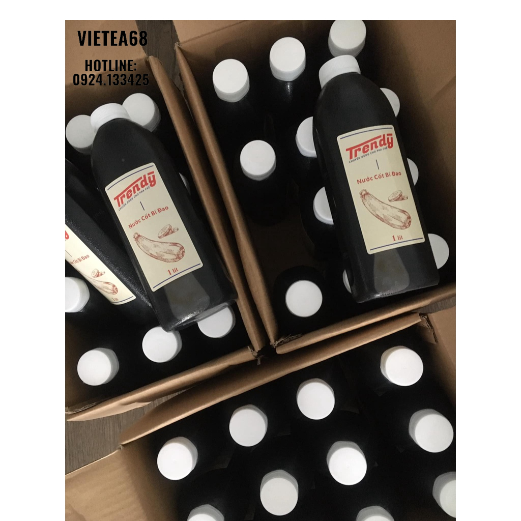 Cốt bí đao Trendy 1 lít pha trà bí đao hạt chia