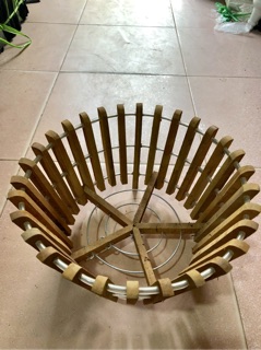 CHẬU TRỒNG LAN GỖ SAO VÀNG (32-24-17cm)