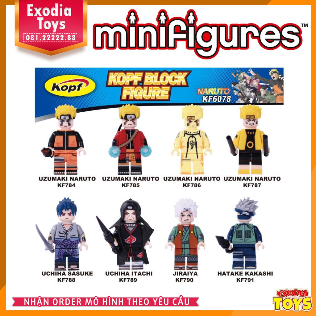 Xếp hình minifigure nhân vật hoạt hình Naruto : Truyền Nhân Cửu Vỹ Hồ - Đồ Chơi Lắp Ghép Sáng Tạo - KF6078