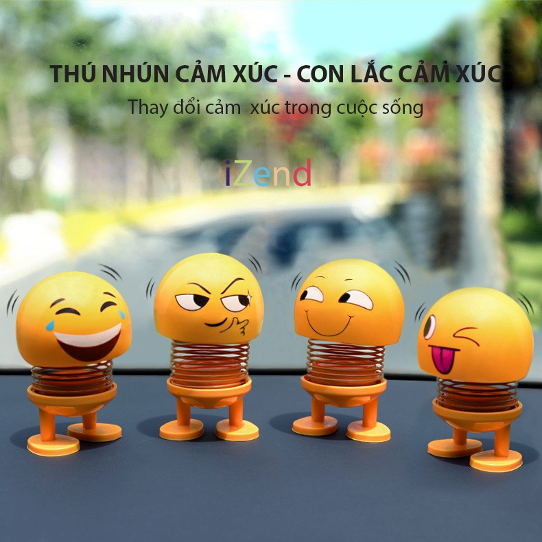 Cực HOT thú nhún lò xo cảm xúc Con lắc lò xo cảm xúc (vàng)