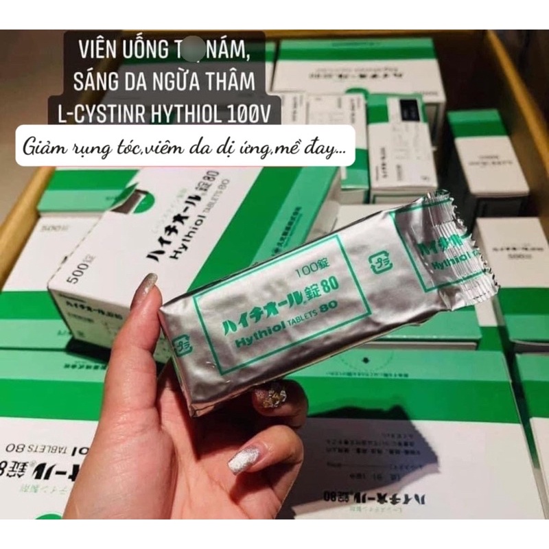 Viên Uống Trắng Da Mờ Nám Transamin 500mg Nhật Bản