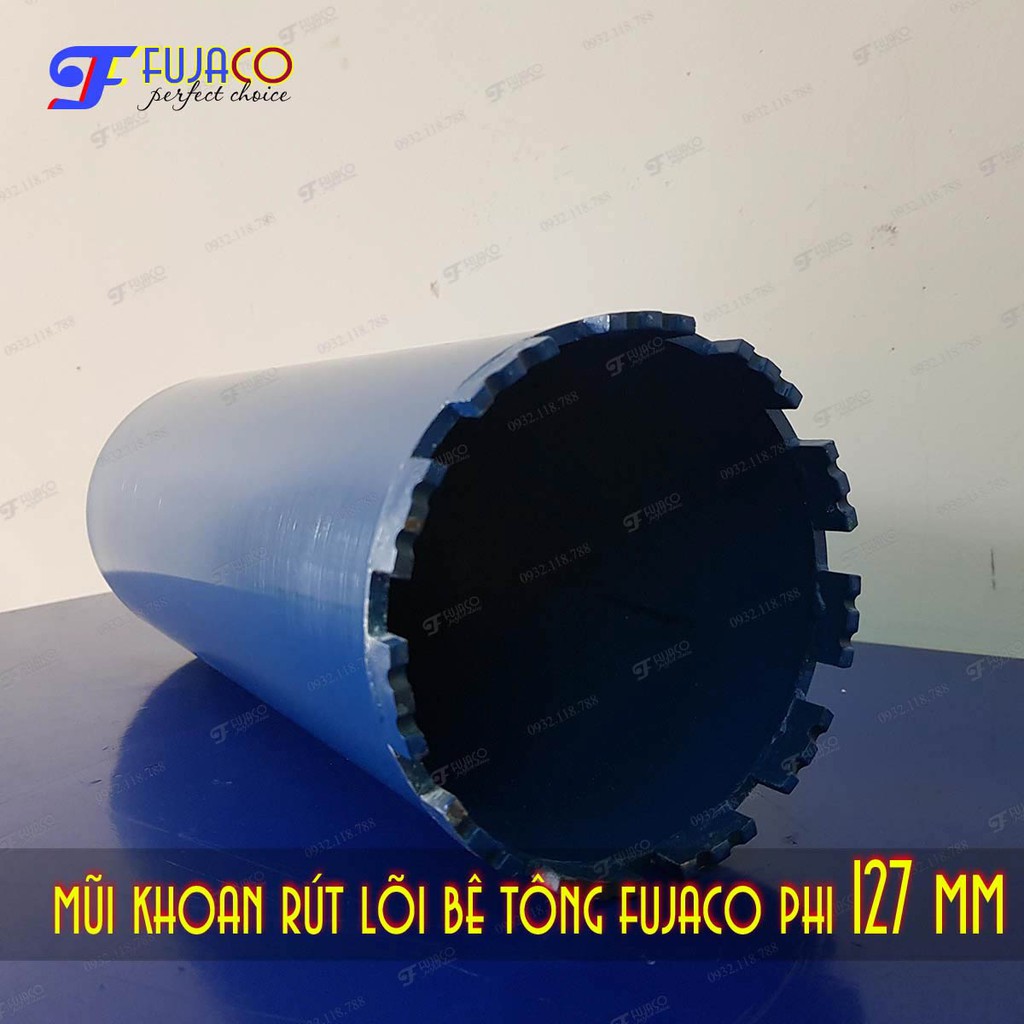 Mũi khoan rút lõi bê tông phi 127 mm - FUJACO