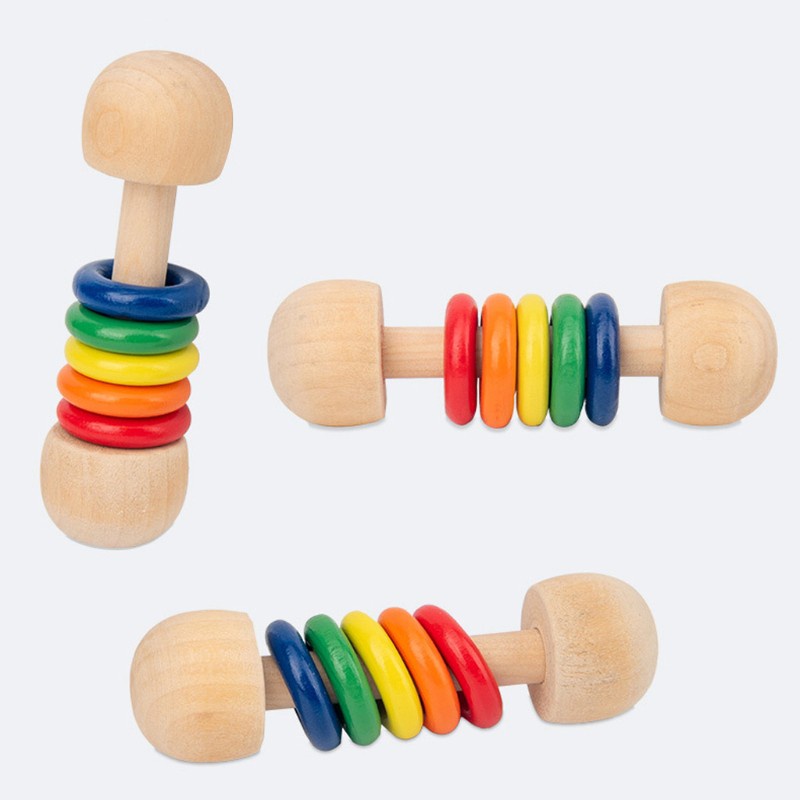 Đồ chơi lục lạc bằng gỗ dành cho bé