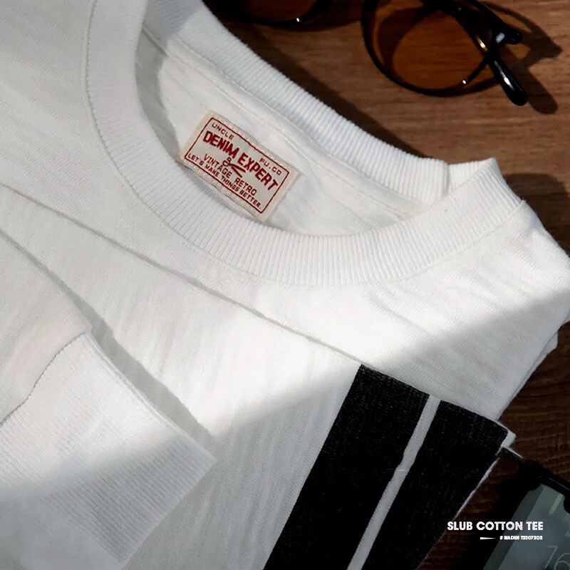 MADEN Áo Thun Tay Dài Cổ Tròn Bằng Vải cotton 300g Phong Cách Nhật Bản Thời Trang Mùa Thu 2022 Mới Cho Nam
