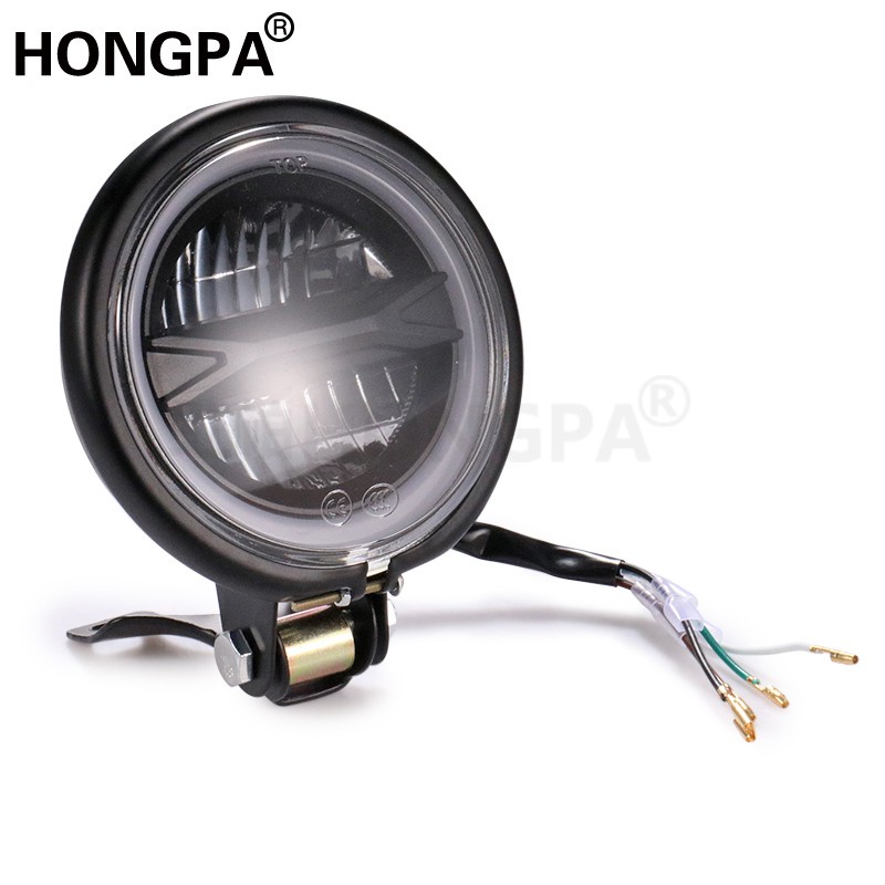 Đèn Pha LED 4 inch Phong Cách Vintage Dành Cho Xe Mô Tô Cafe Racer