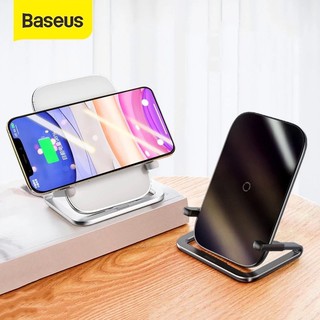 Đế sạc nhanh không dây - Baseus Rib 15W cho iPhone / Samsung / Xiaomi / Oppo / Huawei...có thể để dọc hoặc nằm ngang ok