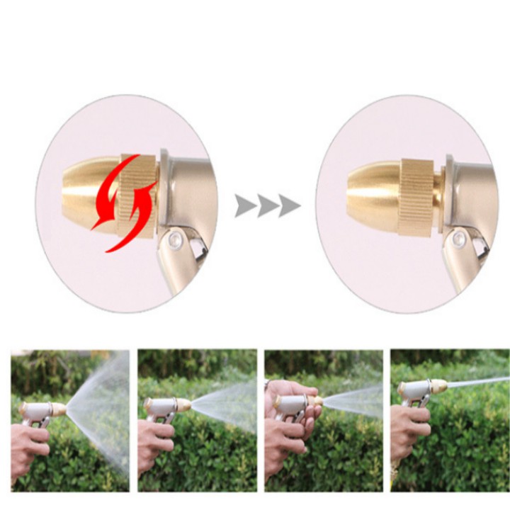 Vòi phun nước rửa xe tưới cây tăng áp thông minh 206701-2