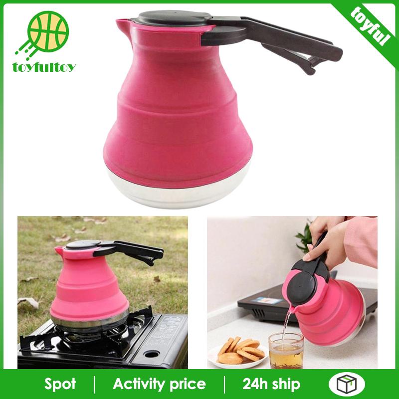 Ấm Đun Nước Bằng Silicone Có Thể Gấp Gọn Tiện Lợi Khi Đi Du Lịch