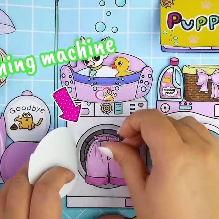 Công chúa Ăn mặc Thay đổi quần áo Stickers Stereo Stickers Nhà búp bê mới  Búp bê Trang chủ thủ công DIY Đồ chơi tự chế Trò chơi sách yên tĩnh Bàn chơi vui nhộn