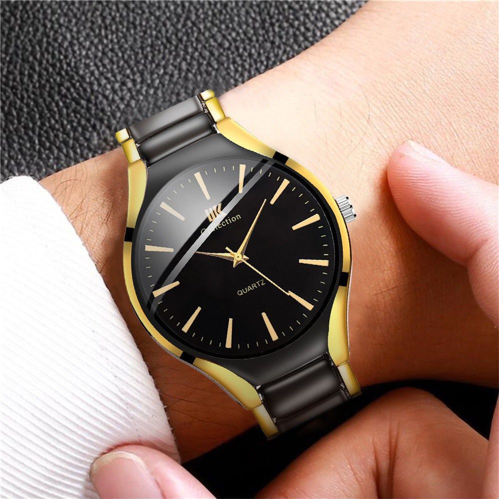 Đồng Hồ Đeo Tay Nam Dây Thép Không Gỉ Phong Cách Thời Trang