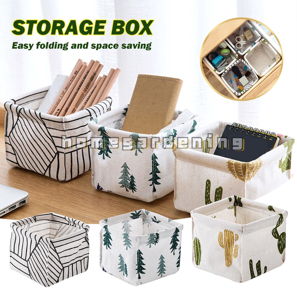 Giỏ Đựng Đồ Dùng Bằng Vải Lanh Tiện Dụng Cho Gia Đình DIY