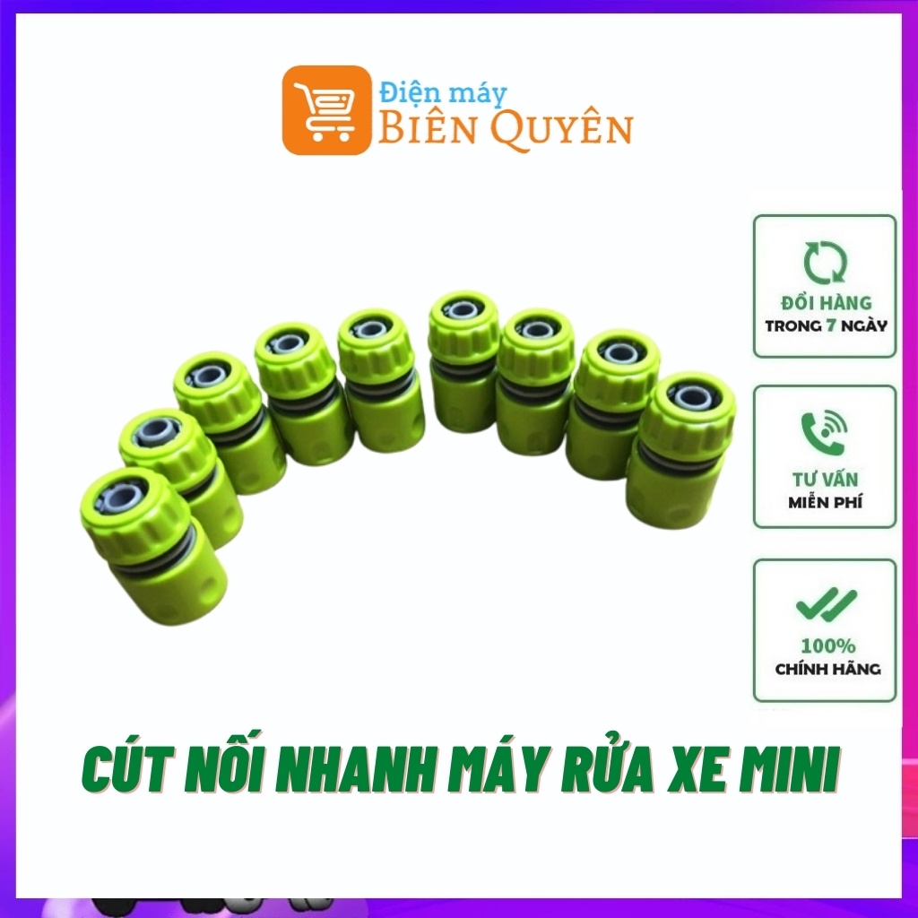 Khớp Nối Nhanh Máy Rửa Xe Mini , Cút Nối Nhanh Máy Rửa Xe Gia Đình (Giá 1 Chiếc)