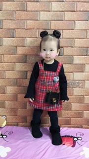 Búi tóc cao cấp dạng kẹp cho bé ( set 2 búi )