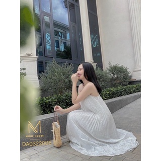 ĐẦM MAXI PLI HAI DÂY