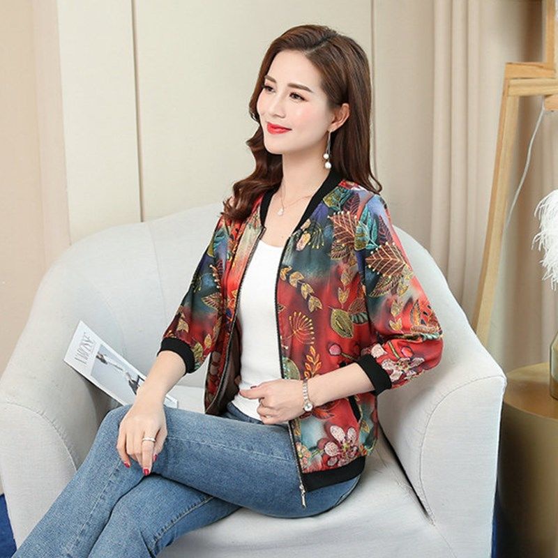 Áo Khoác Bóng Chày Mỏng Phong Cách Mới Cho Nữ