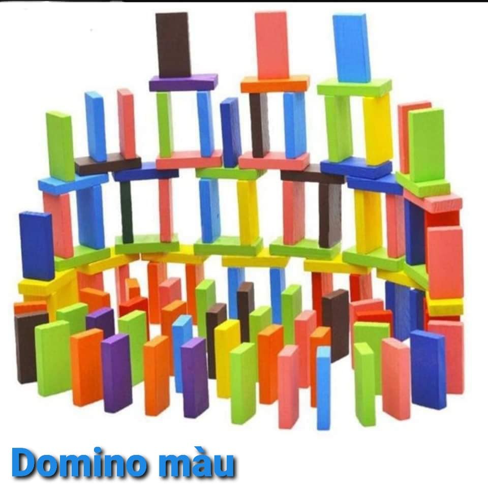 bộ đồ chơi domino gỗ thông minh