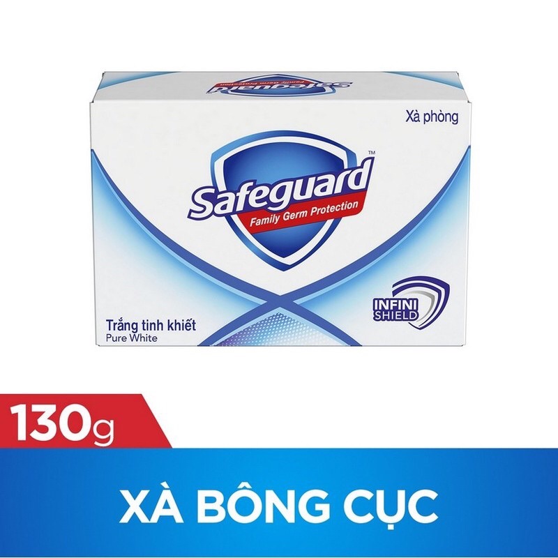 Combo 6 Xà Bông Cục Safeguard Trắng Tinh Khiết 130g