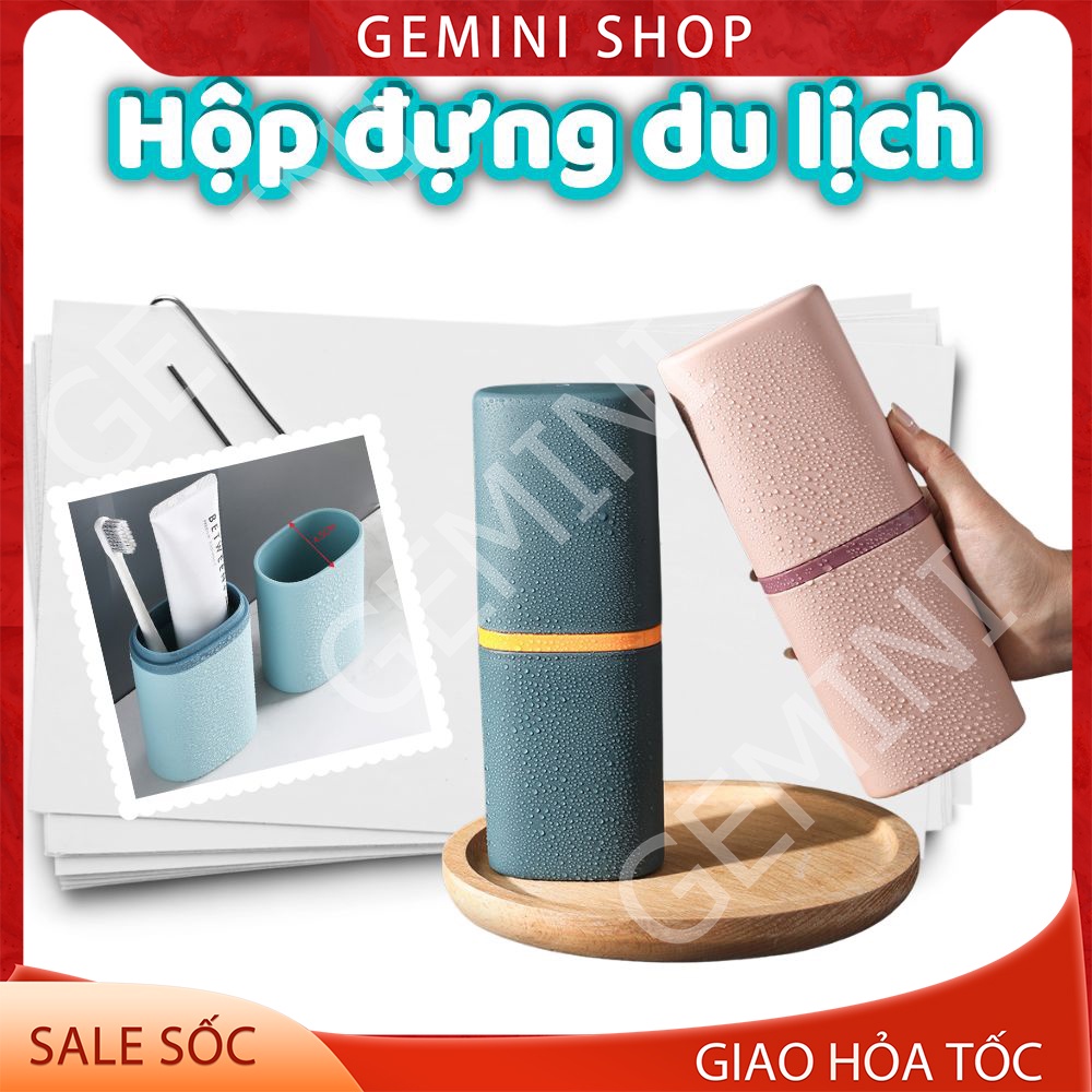 Hộp Đựng Bàn Chải, Kem Đánh Răng, Cốc Đựng Nước cao cấp Mang Theo Du Lịch Tiện Dụng F574 GEMINI SHOP