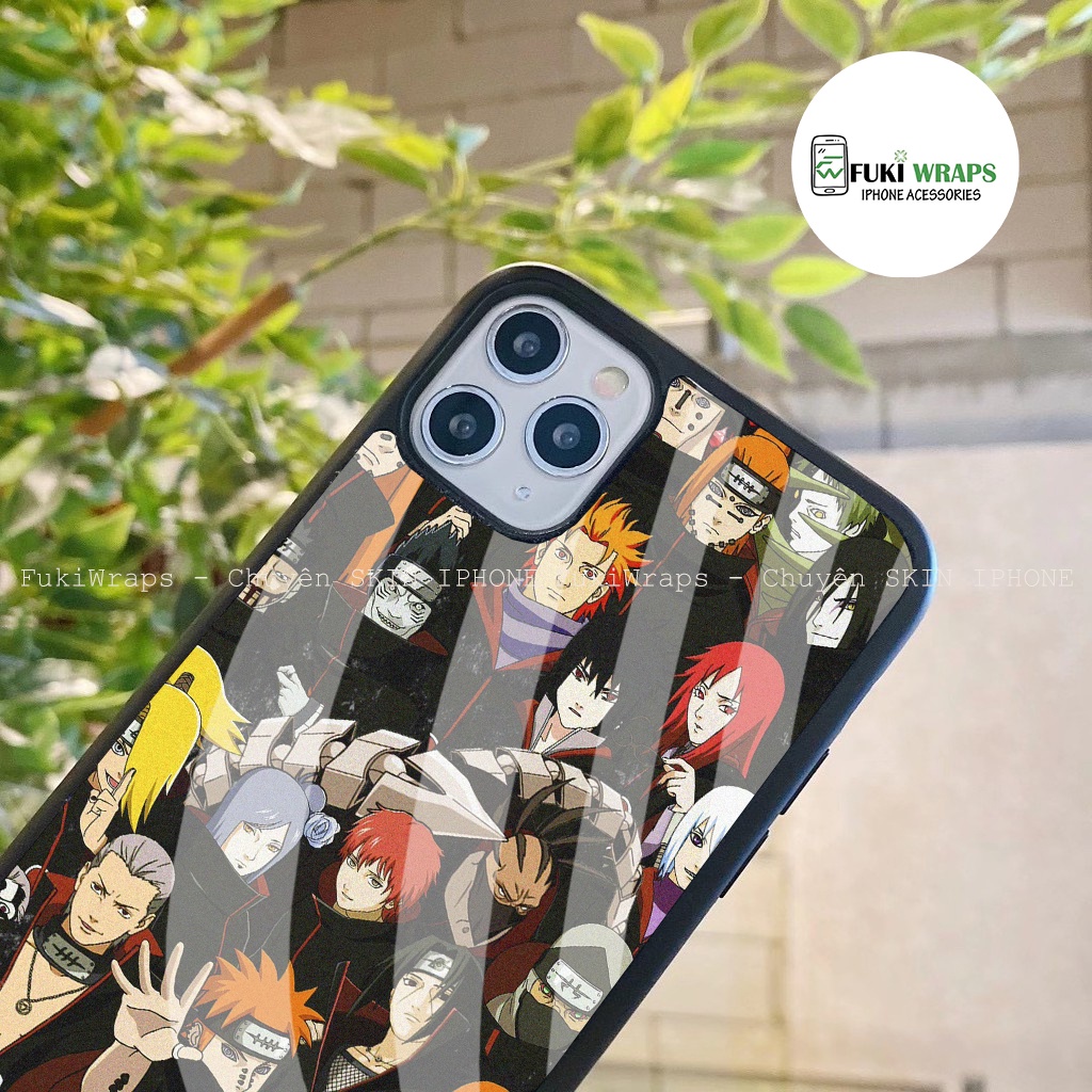 Ốp Lưng Kính Cường Lực / Case Naruto Chống Vỡ Dành Cho 13ProMax 12ProMax 11ProMax X XSMAX Fukishop