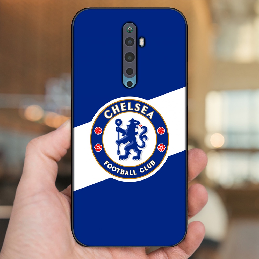 Ốp lưng Oppo Reno 2F viền đen in hình Chelsea FC