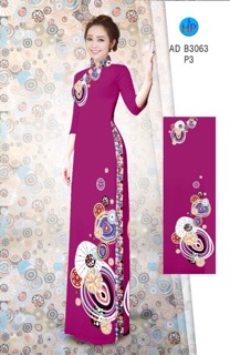 Vải áo dài lụa in 3D bộ