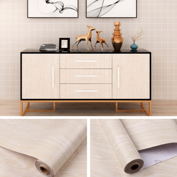 Decal dán tường GIẢ VÁN MÀU SÁNG W017 khổ rộng 60cm( giá bán 1 mét dài tới )