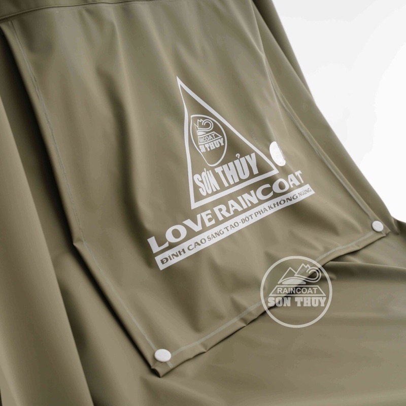 Áo mưa choàng 2 mũ vải nhựa PVC nhập khẩu chính hãng Sơn Thuỷ đa dạng màu nam nữ