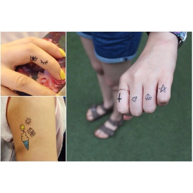 Hình Xăm Tatoo Dán Tạm Thời  Chống Nước Miếng Dán Tha Thu Tiện Lợi K017