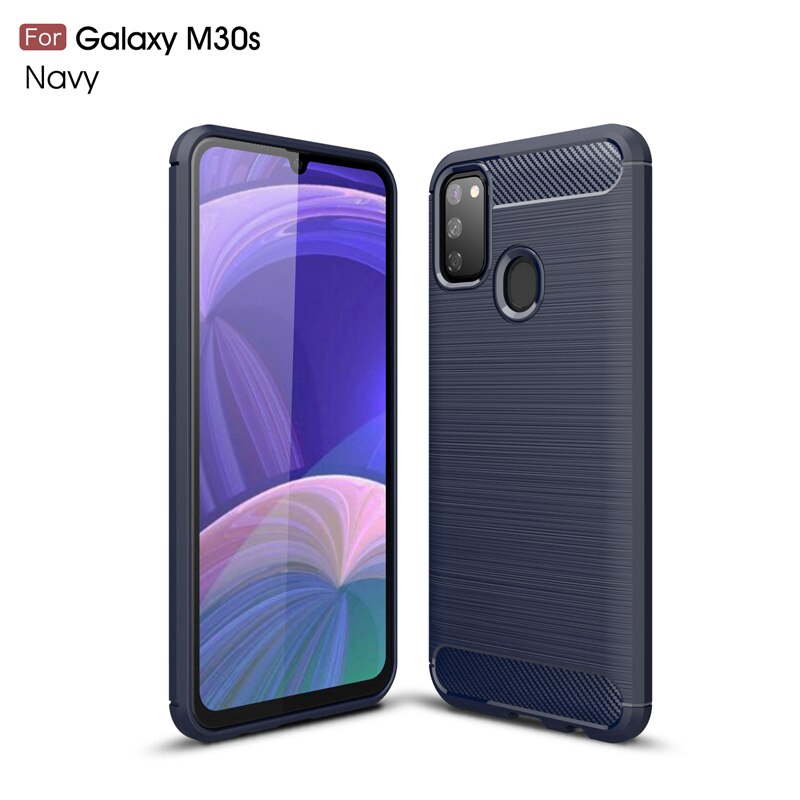 Samsung Galaxy M30S Case Rubber Bumper Silicone Shockproof Cover