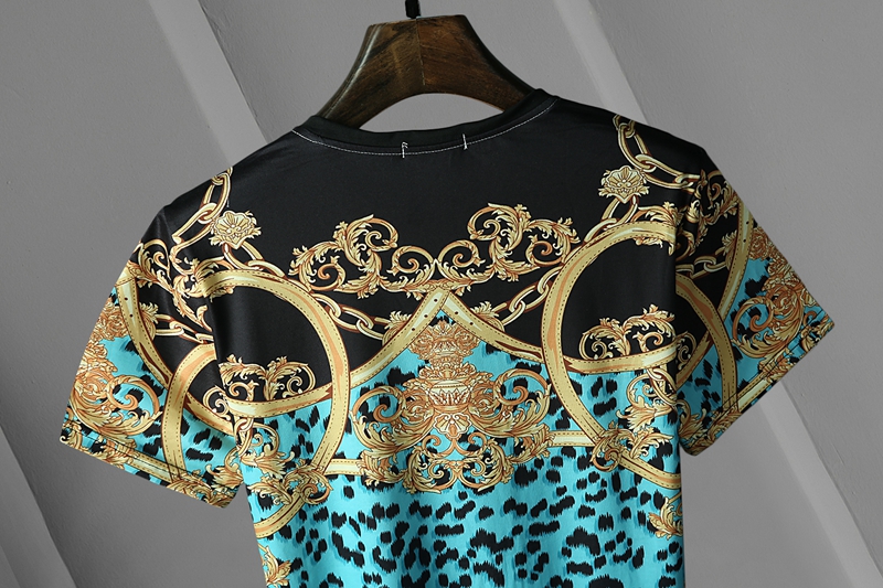 Áo thun nam cổ tròn ngắn tay vải cotton in hình logo Versace thời trang kích thước từ M-3Xl