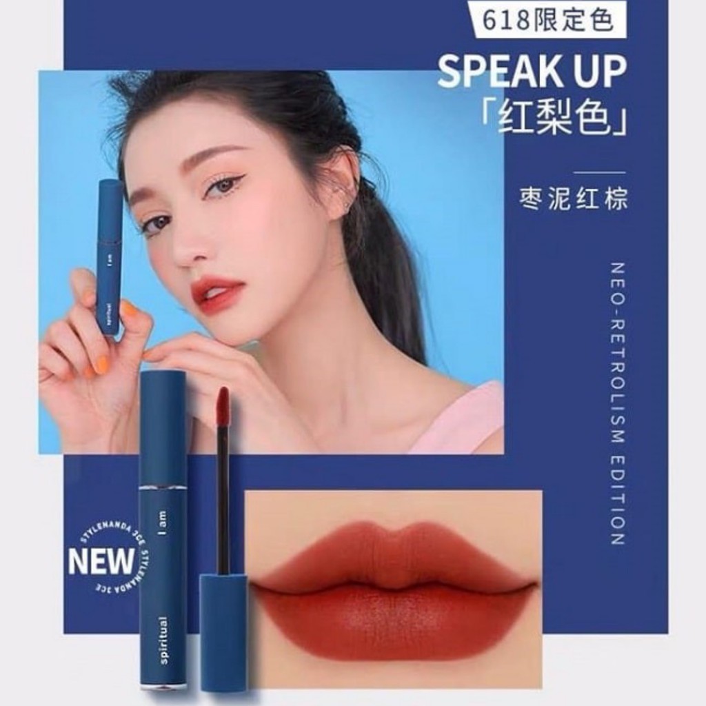 [ SON 3CE ] Son Lì 3CE Xanh SPEAKUP Đỏ Đất Mới | BigBuy360 - bigbuy360.vn