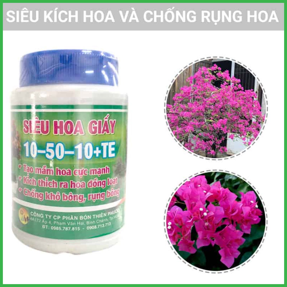 Phân Bón Siêu Kích Hoa Cho Hoa Giấy 10-50-10+TE - 100 Gram