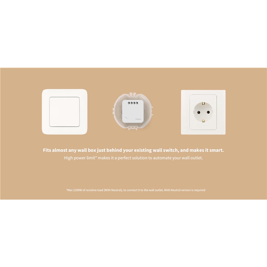 AQARA Mô Đun Điều Khiển Rơ Le Không Dây T1 Zigbee 3.0 1 Kênh Kèm / Không Trung Tính Điều Khiển Từ Xa Cho Apple Homekit