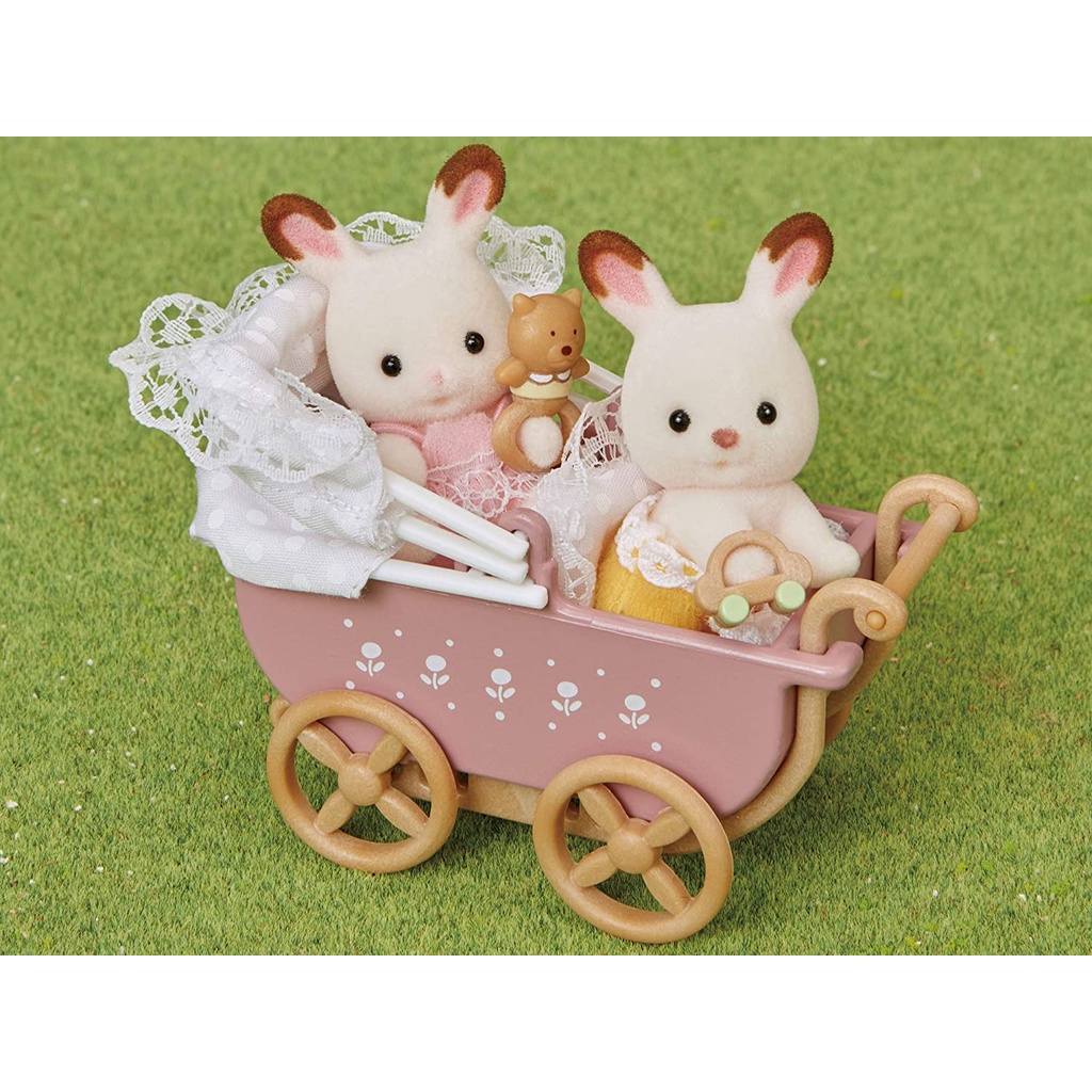 Sylvanian Families Bộ Xe Nôi Em Bé Baby Pram