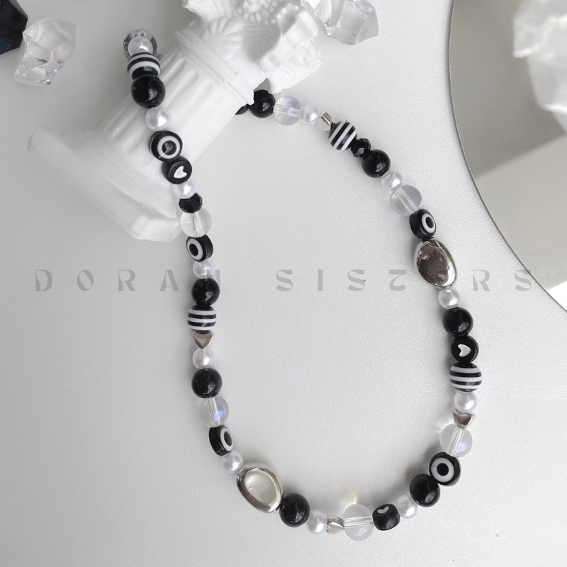 Vòng cổ  - Vòng tay unisex tone đen với phong cách cá tính |handmade by Doran Sisters| 🖤🖤🖤aâ