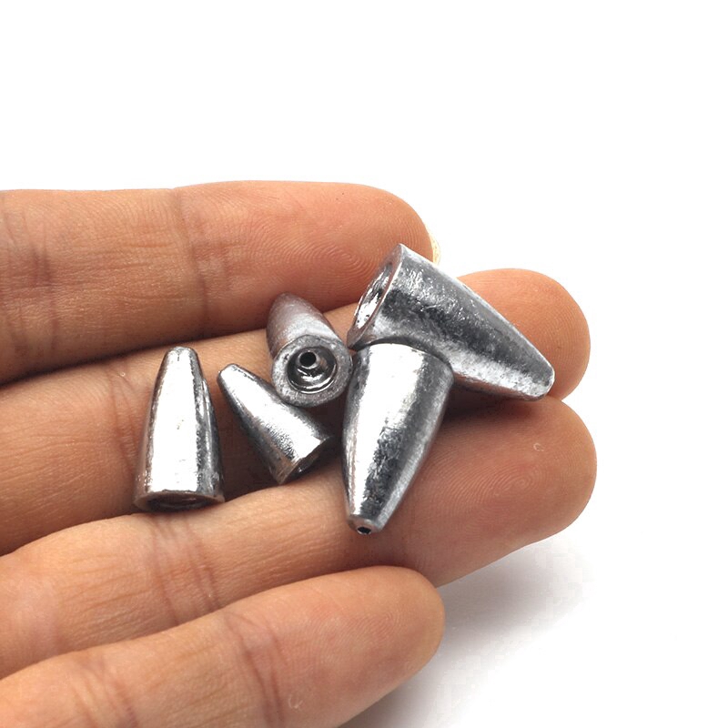 Set 5 chì câu cá hình viên đạn 3.5g - 14g
