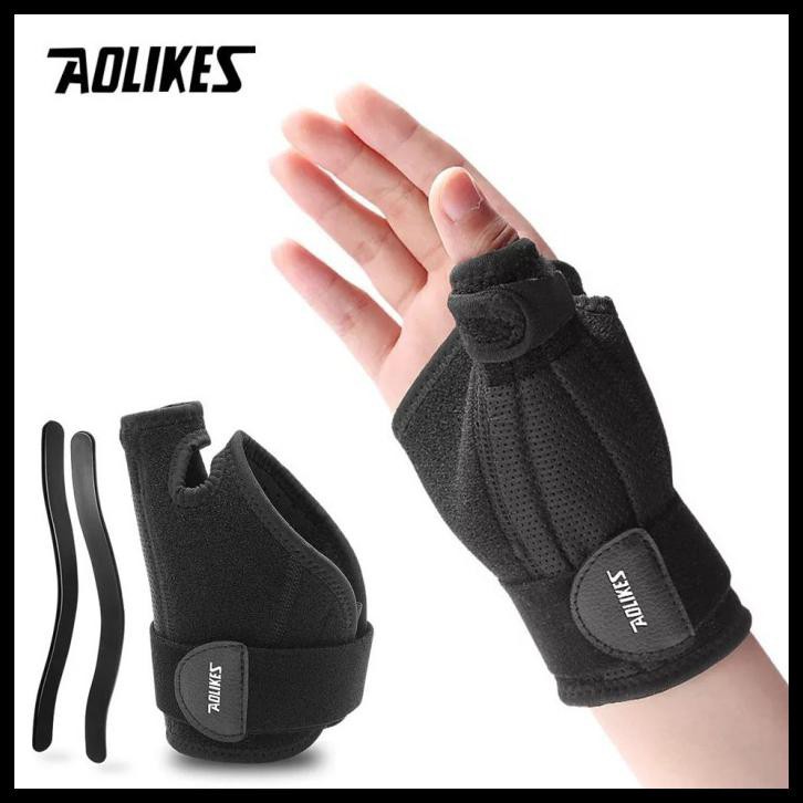 Băng Nẹp Bảo Vệ Ngón Tay Bị Gãy Ngón Tay Cái, Bong Gân, Nẹp Cố định Ngón Cái Thoáng Khí Aolikes AL-1681