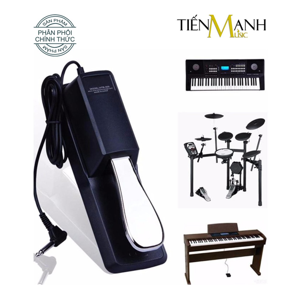 Pedal đa năng Cherub WTB-005 cho Đàn Organ, Piano, Trống Điện Tử - Bàn đạp tạo tiếng vang Sustain Keyboard (Chính Hãng)