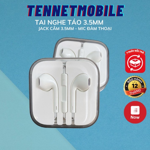 Tai Nghe Nhét Tai, Tai Nghe Jack 3.5mm, Bass Ấm, Âm Trong, Dùng Cho Các Dòng Máy 5/6/6plus/6s/6splus/