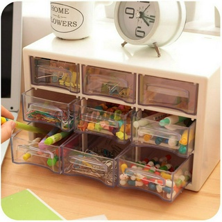 Tủ nhựa mini với 9 ngăn kéo đựng trang sức tiện lợi