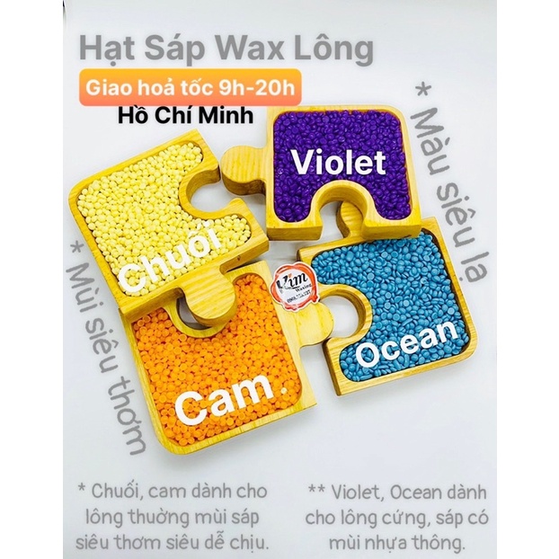 (Tặng que gỗ) Sáp wax lông nóng dạng hạt đậu Viên Hard Wax Beans 100g