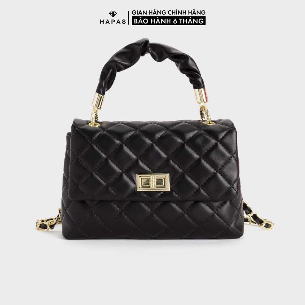 Túi xách nữ  Túi Xách Nữ Đeo Chéo Quai Xách Ô Trám Sz 22 Made HAPAS - TST22190