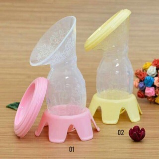 Bình silicon hứng sữa rảnh tay
