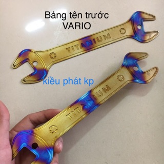 Bảng tên Vario cờ lê Tặng kèm ốc titan thái như hình