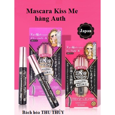 [Săn sale]mascara kiss me hàng auth chống nước, dày mi, dài mi & tạo mi cong không lem [FREE SHIP 50K]